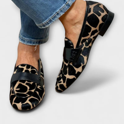 Inés™ | Mocasines con estampado animal