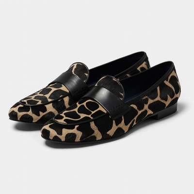 Inés™ | Mocasines con estampado animal